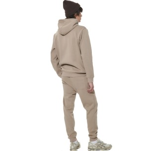 Ανδρική Ζακέτα με Κουκούλα Body Action Men's Zip Through Fleece Hoodie 073632-05G (Teak Beige)