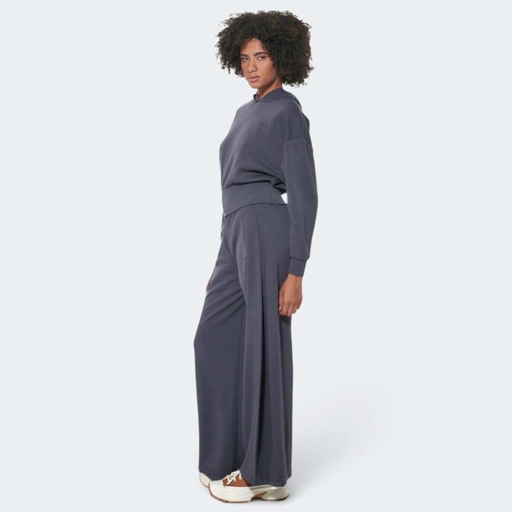 Γυναικείο Crop Modal Φούτερ με Κουκούλα Body Action Women's Modal Crop Hoodie Sweatshirt 061622-01 (Ebony Blue)