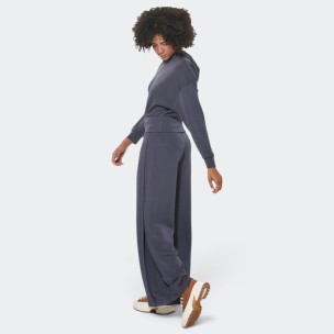 Γυναικείο Crop Modal Φούτερ με Κουκούλα Body Action Women's Modal Crop Hoodie Sweatshirt 061622-01 (Ebony Blue)