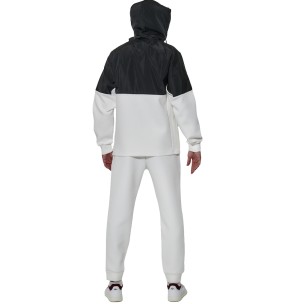Ανδρικό Μπουφάν Body Action Men's Two Tone Scuba Track Jacket 073627-01 (White Off/Black)