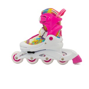Αυξομειούμενα Inline Skates Αθλοπαιδιά, Φούξια 002.1084/F (Size 34-37)