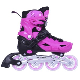 Αυξομειούμενα Πατίνια/Roller Skates/Παγοπέδιλα 3 σε 1 Αθλοπαιδιά, Ρόζ 002.10306/RIS/P/39 (Size 39-42)
