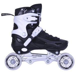Αυξομειούμενα Πατίνια/Roller Skates/Παγοπέδιλα 3 σε 1 Αθλοπαιδιά, Μαύρο 002.10306/RIS/M/31 (Size 31-34)