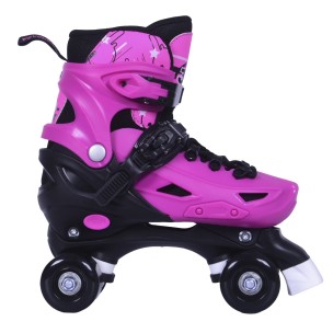 Αυξομειούμενα Πατίνια/Roller Skates 2 σε 1 Αθλοπαιδιά, Ρόζ 002.10306/INLR/P/31 (Size 39-42)