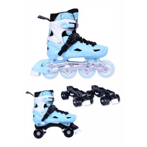 Αυξομειούμενα Πατίνια/Roller Skates 2 σε 1 Αθλοπαιδιά, Μέντα 002.10306/INLR/MN/35 (Size 35-38)