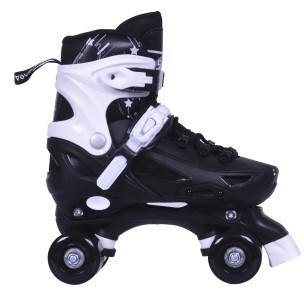 Αυξομειούμενα Πατίνια/Roller Skates 2 σε 1 Αθλοπαιδιά, Μαύρο 002.10306/INLR/M/35 (Size 35-38)
