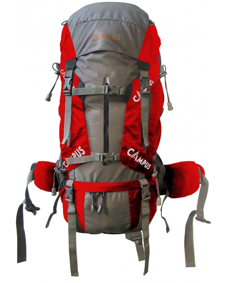Σακίδιο Πλάτης Campus Peak 65 (Kόκκινο-Γκρί) 810-9654-9
