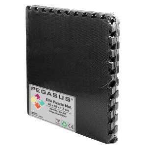 Δάπεδο προστασίας Puzzle EVA (Μαύρο) 1.2cm (Σετ 4τμχ) 4300