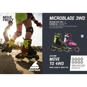 Αυξομειούμενα Πατίνια Rollerblade Microblade G'19 Black/Lime 43.079580 (Size 33-36.5)