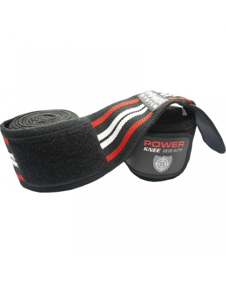 Ελαστικός Επίδεσμος για το γόνατο Power System  PS 3700 Blk/Red