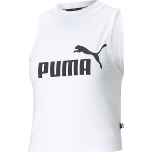 Puma Γυναικείο Αμάνικο μπλουζάκι PUMA ESS High Neck Tank 586885-02 White/black