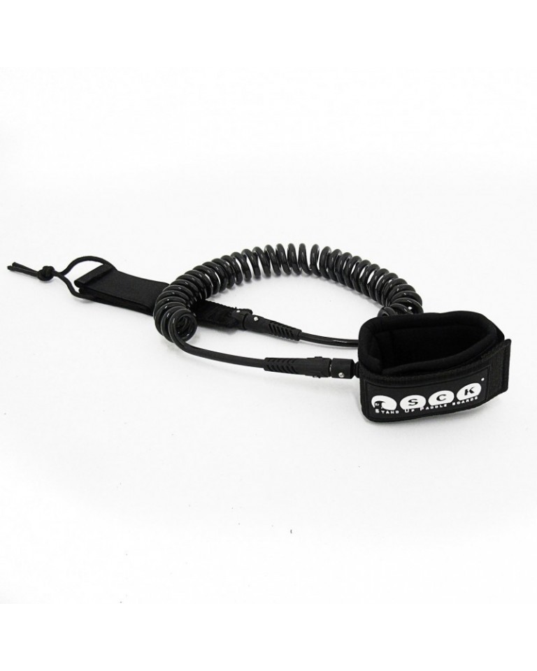 Sup leash σπιράλ 10ft Μαύρο Sck