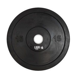 Δίσκος Ολυμπιακού Τύπου με Λάστιχο BUMPER PLATE 15kg LIGASPORT