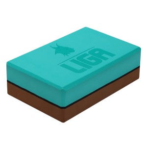 Τουβλάκι Yoga δίχρωμο (Two-color Yoga block) (γκρι/μωβ) LIGASPORT*