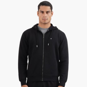 Magnetic North 50012 Ανδρικό Φούτερ Ζακέτα με Κουκούλα και Τσέπες Μαύρη