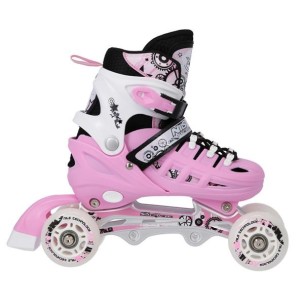 Αυξομειούμενα Πατίνια Rollers Nils Extreme Σέτ 4 σε 1 NH 10905 Ρόζ (Size 39-42)