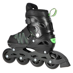 Αυξομειούμενα Πατίνια Rollers Nils Extreme In-Line Skates/Hockey Ice Skates 2 σε1 Μαύρο/Πράσινο NH11912 A  (Size 31-34)