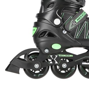 Αυξομειούμενα Πατίνια Rollers Nils Extreme In-Line Skates/Hockey Ice Skates 2 σε1 Μαύρο/Πράσινο NH11912 A  (Size 31-34)
