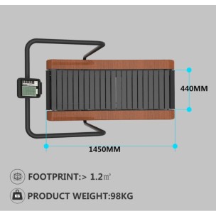 Μαγνητικός Διάδρομος Γυμναστικής Curved Viking Saga CT 400