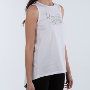 Γυναικείο Αμάνικο T-Shirt Russell Athletic Scripted-Split Back Long Tank A2 113 1 001