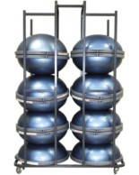 Αποθηκευτικό Rack Διπλό για Balance Ball Amila 43929