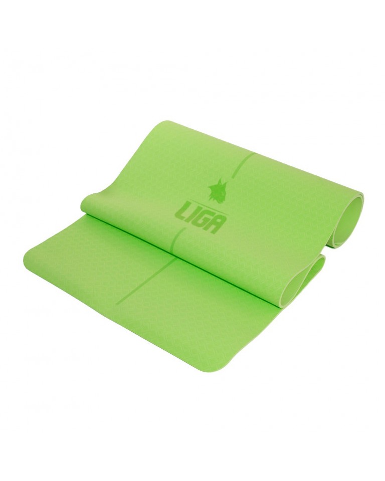 Στρώμα yoga TPE yoga mat (original) 183εκ.*61εκ.*0,6εκ (Πράσινο) LIGASPORT*