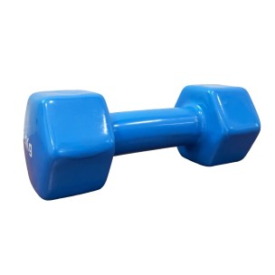 Αλτήρας Βινυλίου Vinyl Dumbbell 4kg (χρώμα γαλάζιο) Ligasport