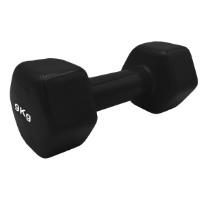 Αλτήρας Βινυλίου Vinyl Dumbbell 9kg (χρώμα μα΄υρο) Ligasport