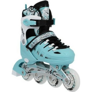 Αυξομειούμενα Πατίνια Rollers Nils Extreme Σέτ 4 σε 1 NH 10905 Γαλάζιο (Size 31-34)