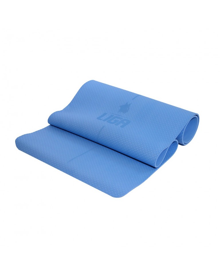 Στρώμα yoga TPE yoga mat (original) 183εκ.*61εκ.*0,6εκ (Γαλάζιο) Ligasport
