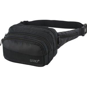Τσαντάκι Μέσης Polo Waist Bag Double Square Μαύρο 9-08-106-02