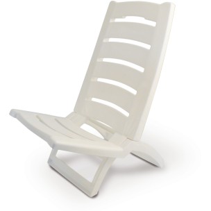 Καρεκλάκι Παραλίας Πλαστικό Λευκό Adriatic 12770