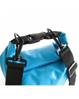 Αδιάβροχος σάκος με ιμάντες πλάτης 15L μπλε