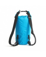 Αδιάβροχος σάκος με ιμάντες πλάτης 15L μπλε