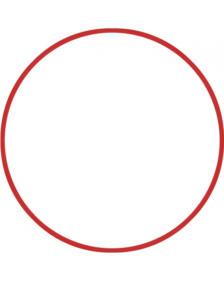 Χούλα Χουπ Κόκκινο 70cm Φ19mm 175gr, Amila 48057