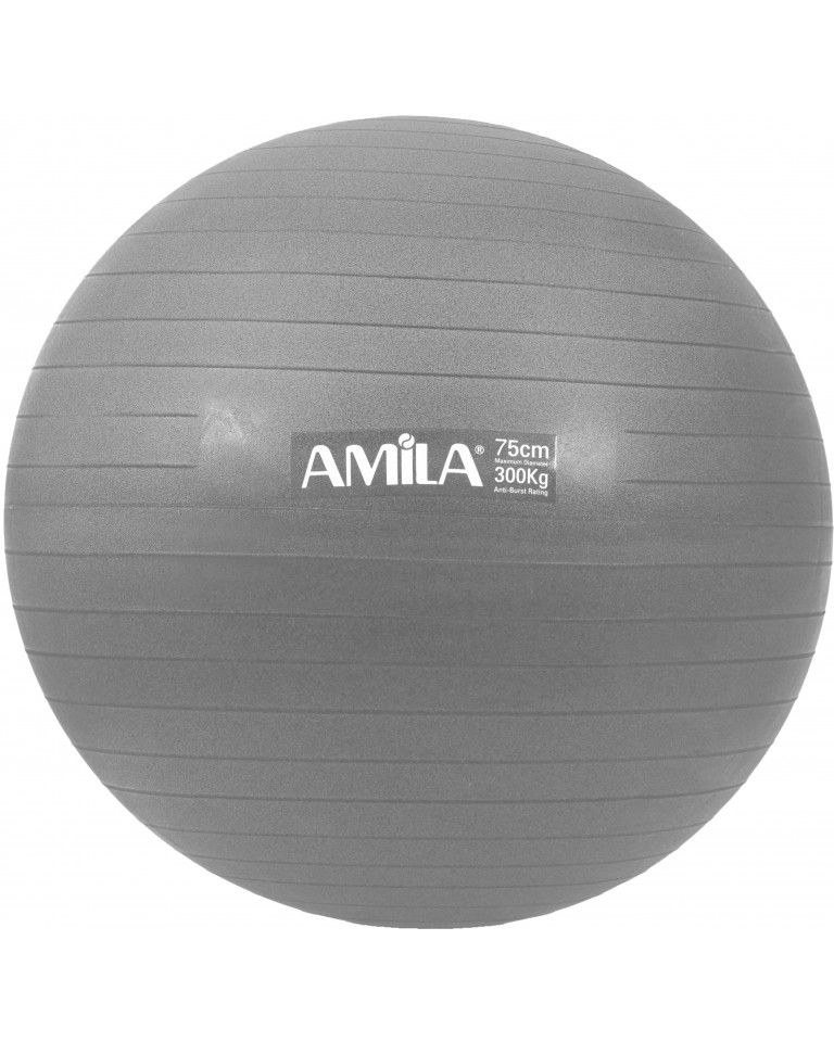 Μπάλα γυμναστικής Amila Gymball 75cm Γκρι 95867