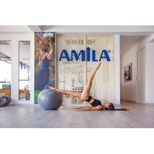 Μπάλα Γυμναστικής Amila Gymball 75cm Γκρί Bulk 48425
