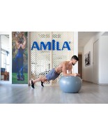 Μπάλα Γυμναστικής Amila Gymball 75cm Γκρί Bulk 48425
