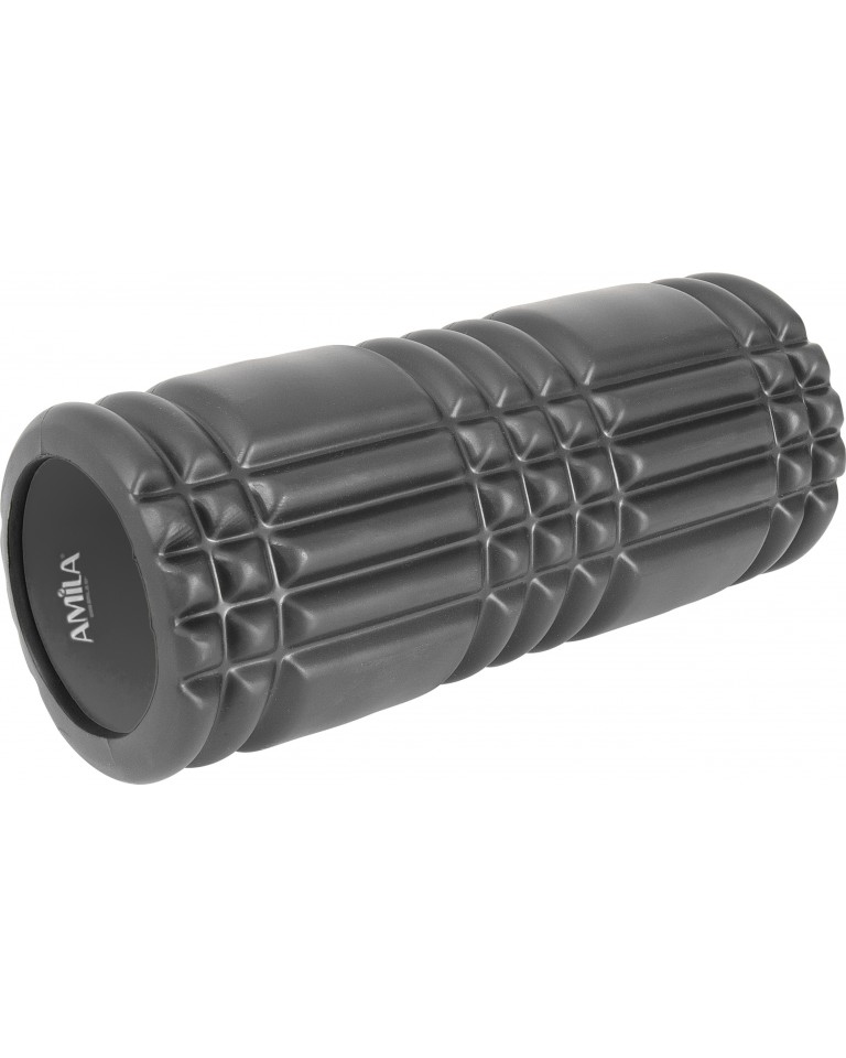 Foam Roller Plexus Φ14x33cm Μαύρο Amila 96806