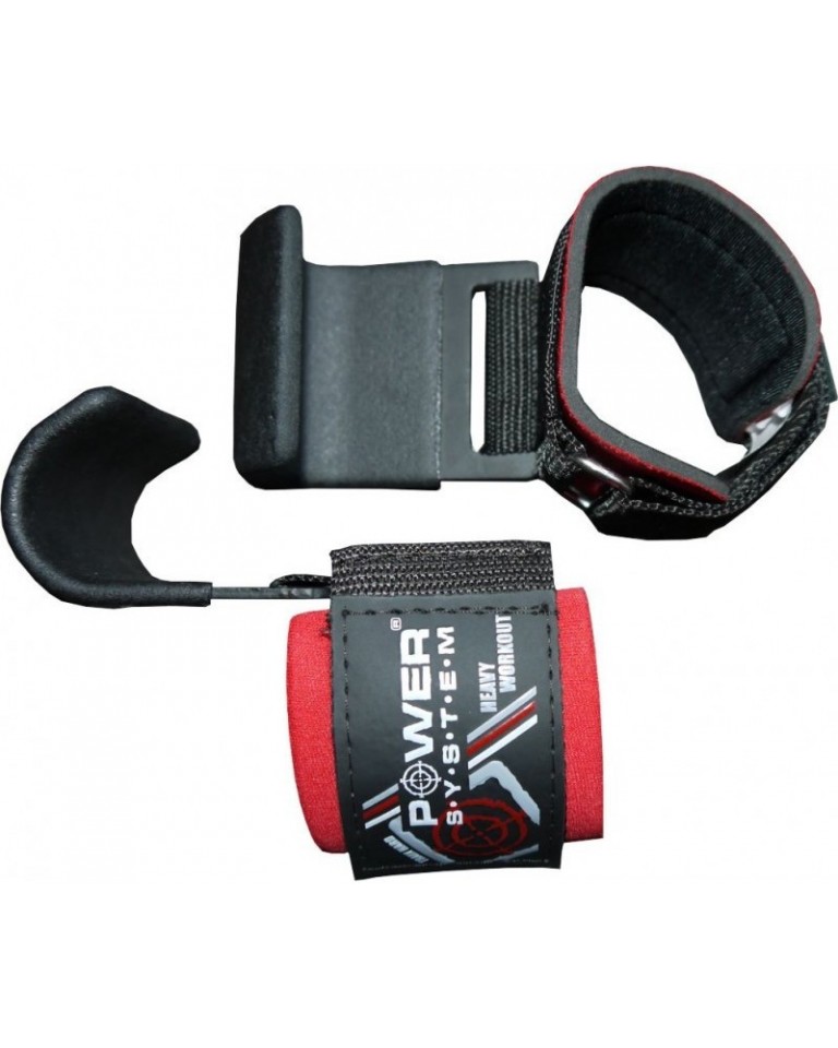 Ιμάντες δύναμης με γάντζο Hardcore Hooks POWER SYSTEM (PS 3310)