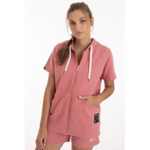 Γυναικεία Ζακέτα με κουκούλα Magnetic North Wo's S/S Zip Hoodie (Stawberry) 22022