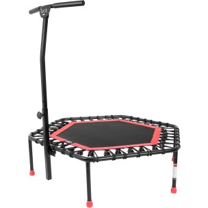 Εξάγωνο Τραμπολίνο με Λαβή Στήριξης Ροζ Amila 70268