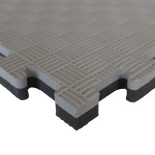 Επαγγελματικό Δάπεδο Ασφαλείας EVA πάχους 2.5 εκ. Puzzle Viking (Μαύρο/Γκρι)