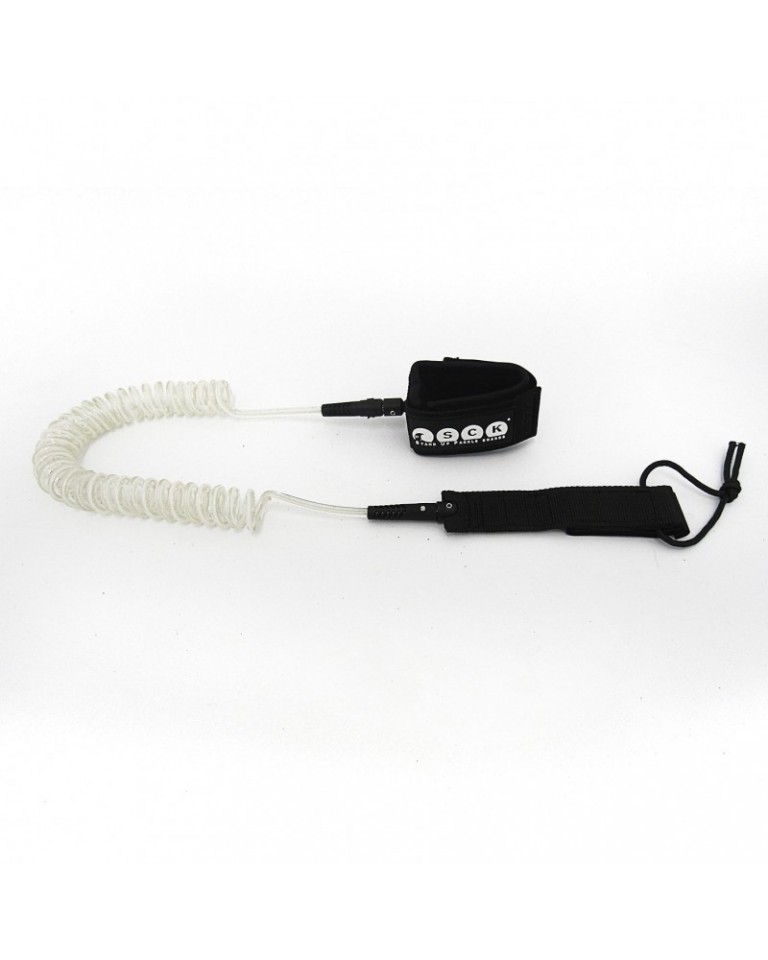 Sup leash σπιράλ 10ft Διάφανο Sck