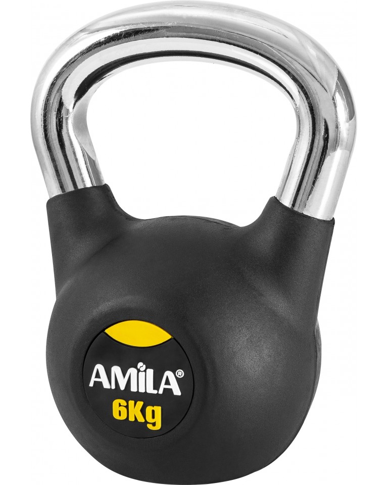 Amila Kettlebell Rubber Cover Cr Handle 6Kg 44571