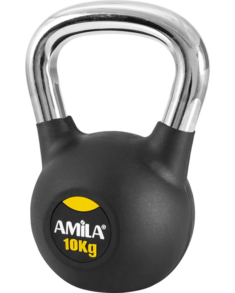 Amila Kettlebell Rubber Cover Cr Handle 10Kg 44572
