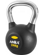 Amila Kettlebell Rubber Cover Cr Handle 24kg  44573