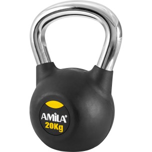 Kettlebell με Επένδυση Λάστιχου & Λαβή Χρωμίου 20kg 44499