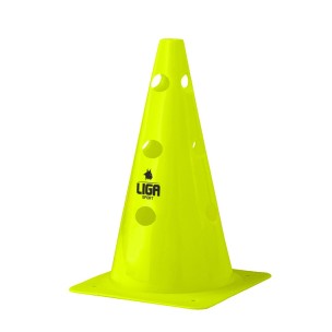 Hole Cone (Κώνος Με Τρύπες 50 cm) Yellow Fluo Ligasport