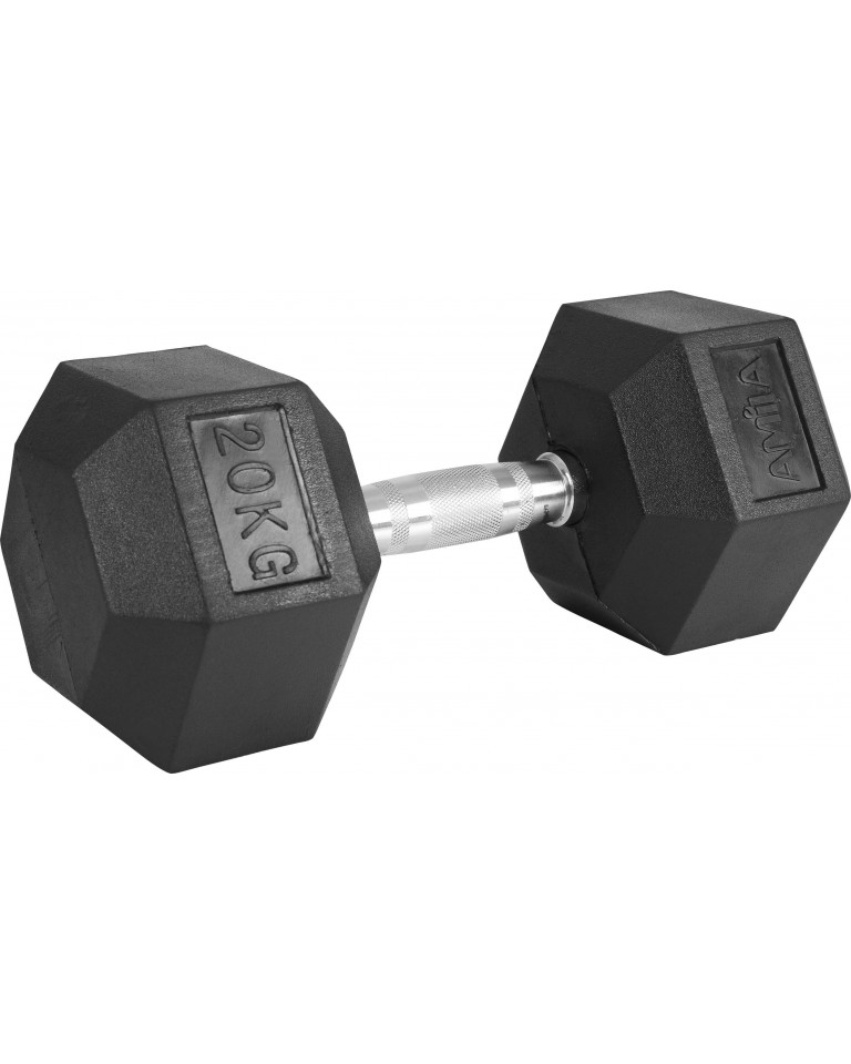 Αλτήρας Εξάγωνος Rubber Cover Class A - 20,0Kg Amila 84543